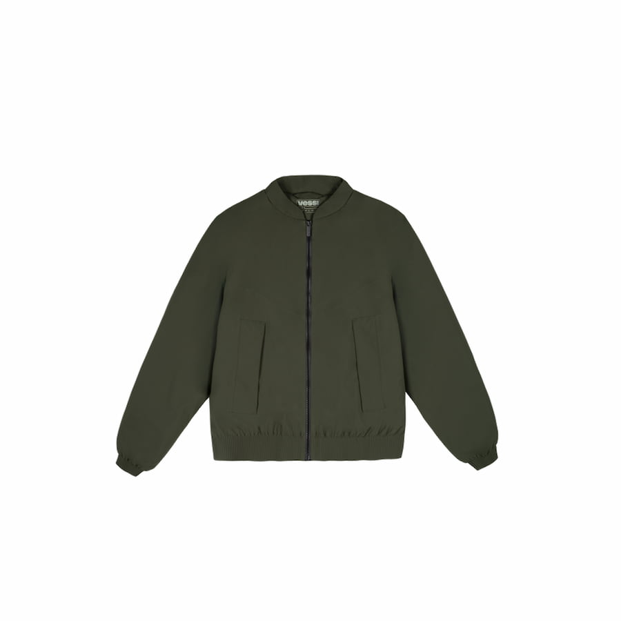Men's Mist Bomber Jacket - Dark Moss