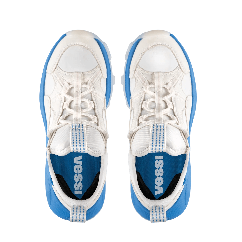 Men's Motu Sneaker - Off-White/Vessi Blue