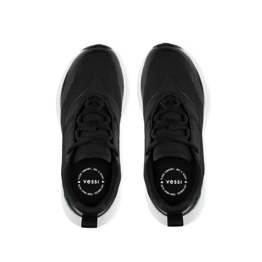 Men's Tidal Sneaker - Black on White